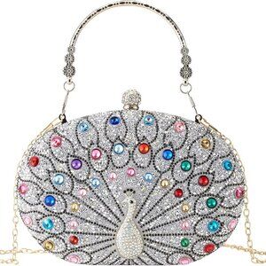 Rhinestone Evening Clutch Purses for Women Evening Weddings,Party Purses Crystal
